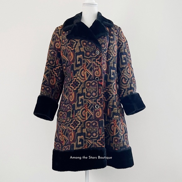 Exceptionally Rare 70s Vintage Tapestry Coat ASO Phoebe Buffay in Friends - Picture 7 of 14